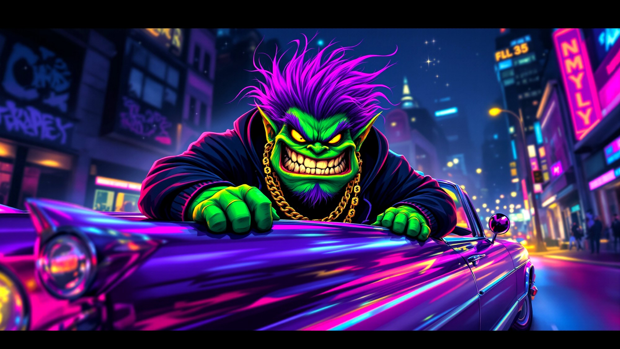 Troll in lowrider